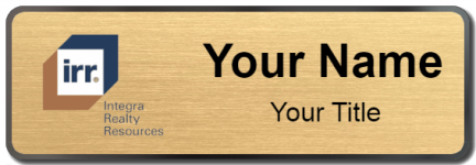Custom name badges for Integra Realty Resources