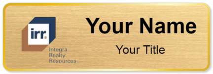Custom name badges for Integra Realty Resources
