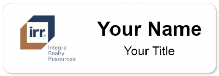 Custom name badges for Integra Realty Resources