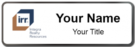 Custom name badges for Integra Realty Resources