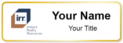 Custom name badges for Integra Realty Resources