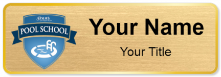 Custom name badges for Leslies Pool School