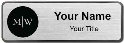 Custom name badges for Mens Warehouse