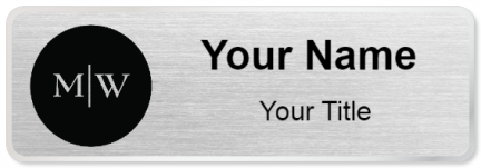 Custom name badges for Mens Warehouse