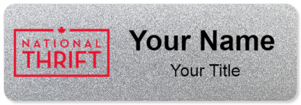 Custom name badges for National Thrift