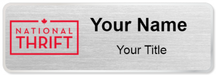 Custom name badges for National Thrift