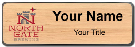 Custom name badges for North Gate Brewing