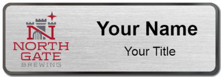 Custom name badges for North Gate Brewing
