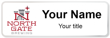 Custom name badges for North Gate Brewing