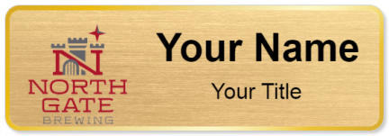 Custom name badges for North Gate Brewing
