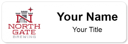 Custom name badges for North Gate Brewing