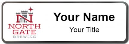 Custom name badges for North Gate Brewing