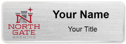 Custom name badges for North Gate Brewing