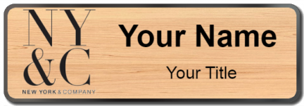 Custom name badges for NY&C