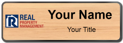Custom name badges for Real Property Management