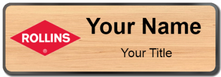 Custom name badges for Rollins Pest Control