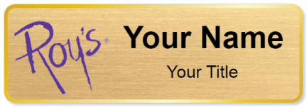 Custom name badges for Roys Pacific Rim