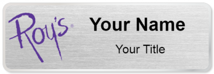 Custom name badges for Roys Pacific Rim