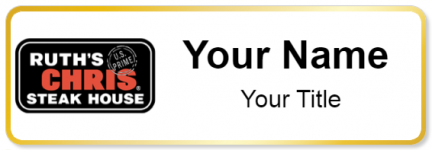 Custom name badges for Ruths Chris Steak House