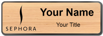Custom name badges for Sephora