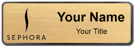 Custom name badges for Sephora