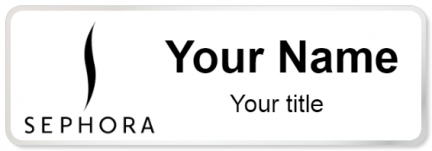 Custom name badges for Sephora