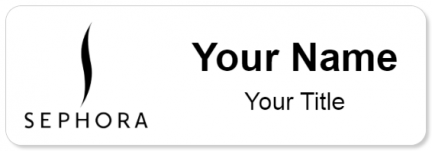 Custom name badges for Sephora