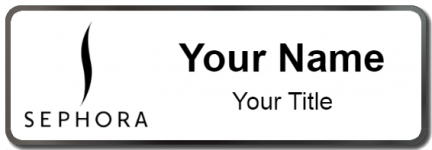 Custom name badges for Sephora