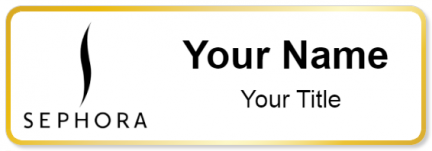 Custom name badges for Sephora