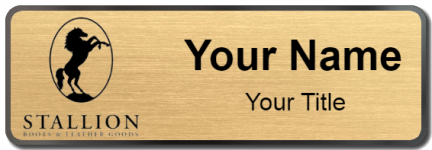 Custom name badges for Stallion Boot & Leather
