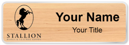 Custom name badges for Stallion Boot & Leather