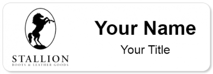 Custom name badges for Stallion Boot & Leather