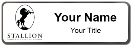 Custom name badges for Stallion Boot & Leather