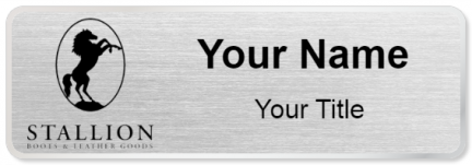 Custom name badges for Stallion Boot & Leather