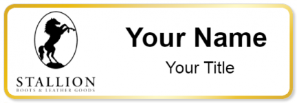 Custom name badges for Stallion Boot & Leather