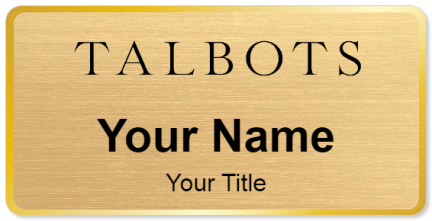 Custom name badges for Talbots