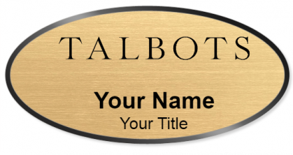 Custom name badges for Talbots