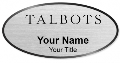 Custom name badges for Talbots