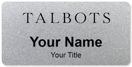 Custom name badges for Talbots