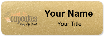 Custom name badges for Sweet Life Cupcakes