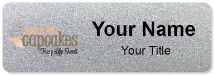 Custom name badges for Sweet Life Cupcakes