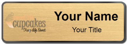 Custom name badges for Sweet Life Cupcakes