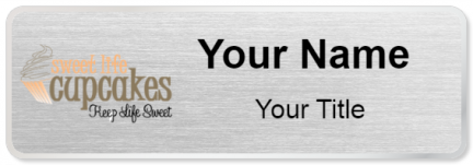 Custom name badges for Sweet Life Cupcakes