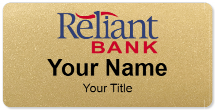 Custom name badges for Reliant Bank