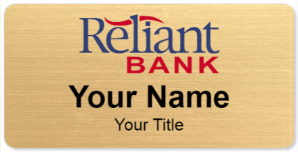 Custom name badges for Reliant Bank