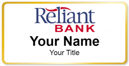 Custom name badges for Reliant Bank
