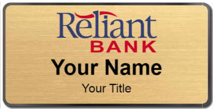 Custom name badges for Reliant Bank