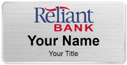 Custom name badges for Reliant Bank
