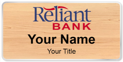 Custom name badges for Reliant Bank