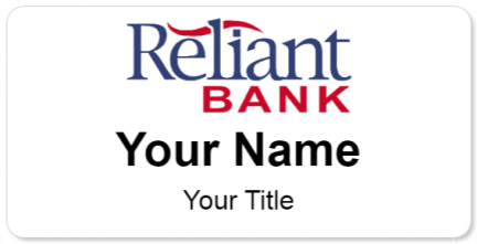 Custom name badges for Reliant Bank